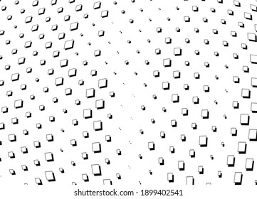 Abstract vector halfton background. Black and white art pop texture