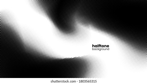 Abstract vector halftone background. Black and white grunge texture. Stock vector illustration.