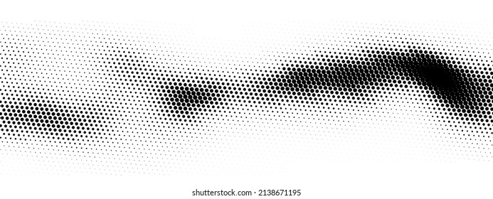 Abstract vector halftone background with circles. Pattern design elements with black and white gradient.