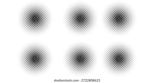 Fondo de semitono de Vector Abstractas. Fondo Abstractas de semitono. Ilustración vectorial. Textura semitono blanco y negro de puntos

