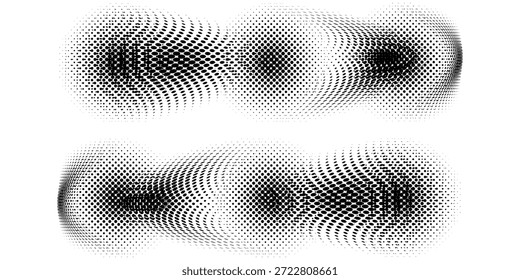 Fondo de semitono de Vector Abstractas. Fondo Abstractas de semitono. Ilustración vectorial. Textura semitono blanco y negro de puntos

