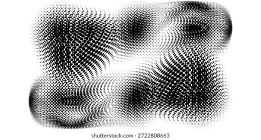 Fondo de semitono de Vector Abstractas. Fondo Abstractas de semitono. Ilustración vectorial. Textura semitono blanco y negro de puntos

