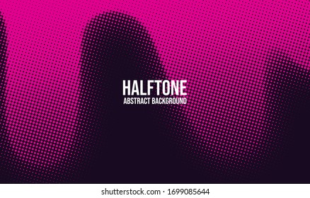  Abstract vector halftone background monochrome printing raster 