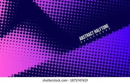 Abstrakter Vektorhalftonhintergrund, monochrome Druckraster	