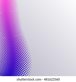 abstract vector halftone background - purple and violet