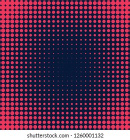 Abstract vector halftone dot pattern background