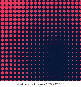 Abstract vector halftone dot pattern background