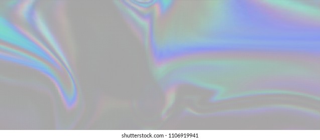 Abstract vector halftone vector, with oily swirling colors. Trendy pastel colors inspired from the 80s 90s aesthetics, on gray background.