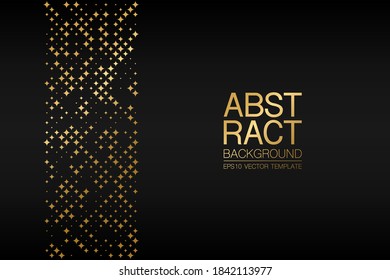 Abstract vector , halftone style golden background design , for web design, presentation, business card, invitation, poster, landing page, cover.