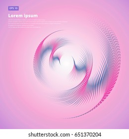 abstract vector halftone vectors swirl circle curve pink color for print ad, magazine, leaflet, brochure, poster