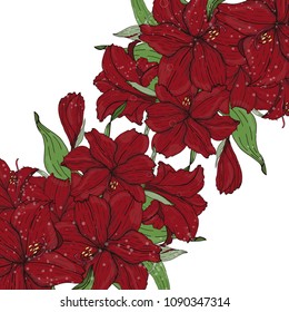 Abstract vector hand drawing flower background. Flower invitation, save the date card template, abstract elegant pattern vector design editable. Floral design