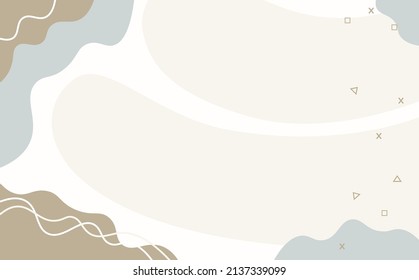 Abstract vector hand drawn background with pastel colors. Suitable for design template.