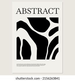 Abstract. Vector hand drawn minimalistic placard with illustration. Creative abstract artwork . Template for card, poster, banner, print for t-shirt, pin, badge, patch.