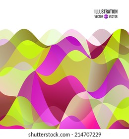 Abstract vector hand drawn multicolored watercolor background