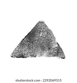 Abstract vector hand drawn object. Black ink on white background. Grunge textured shape.