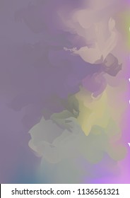 Abstract vector hand-drawn watercolor background. Colourful template A4. There is blank place for your text. Vector illustration for wedding, birthday, greetings cards, web, print, scrapbooking.