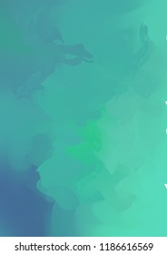 Abstract vector hand-drawn watercolor background. Colourful template A4. There is blank place for your text. Vector illustration for wedding, birthday, greetings cards, web, print, scrapbooking.