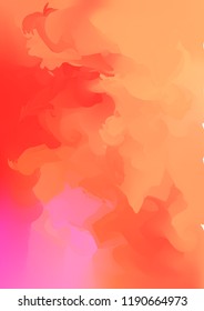 Abstract vector hand-drawn watercolor background. Colourful template A4. There is blank place for your text. Vector illustration for wedding, birthday, greetings cards, web, print, scrapbooking.