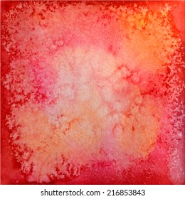 Abstract vector hand-drawn watercolor background for your Autumn or Christmas design.