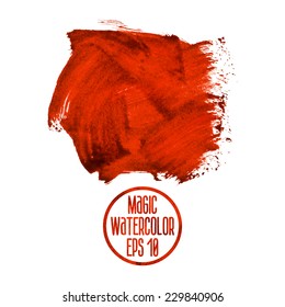 Abstract vector hand-drawn watercolor background.