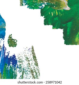 Abstract vector hand-drawn watercolor background. Colourful template. There is blank place for your text.
