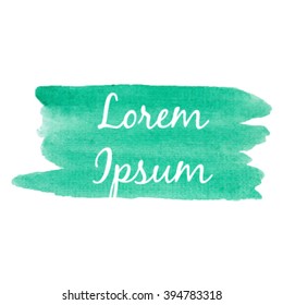 Abstract vector hand-drawn watercolor background. Template for your text