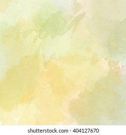 Abstract vector hand-drawn watercolor background. Colourful template. There is blank place for your text. EPS 10