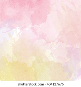Abstract vector hand-drawn watercolor background. Colourful template. There is blank place for your text. EPS 10