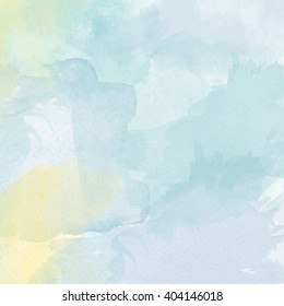 Abstract vector hand-drawn watercolor background. Colourful template. There is blank place for your text. EPS 10