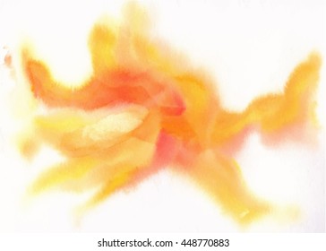 Abstract vector hand-drawn watercolor background. Colorful template. There is blank place for your text. EPS 10.