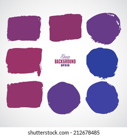 Abstract vector hand-painted backgrounds