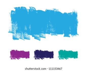 Abstract vector hand-painted daub background