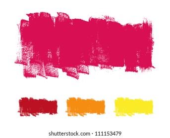 Abstract vector hand-painted daub background