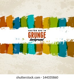 Abstract vector hand-painted grunge background