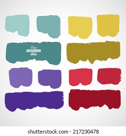 Abstract vector hand-painted shape backgrounds