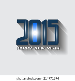 Abstract vector Happy New 2015 Year Illustration with stylish fonts.