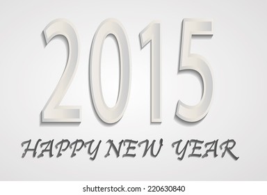 Abstract Vector Happy new 2015.  year greeting card  
