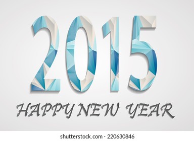 Abstract Vector Happy new 2015.  year greeting card  