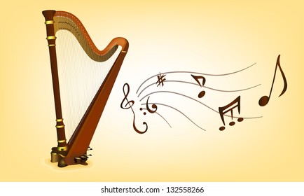 Abstract vector harp