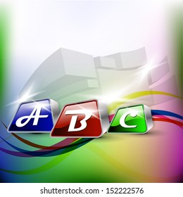 Abstract vector header illustration in grey color background.