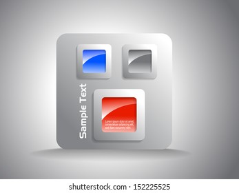 Abstract vector header illustration in grey color background.