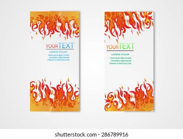 Abstract vector headers with place for your text