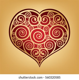 Abstract vector heart