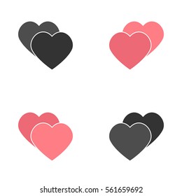 Abstract vector heart . Element for design. Vector illustration for Valentines Day. Love concept. Cute happy wallpaper. Good idea for your Wedding. Romantic Lovely Frame Design