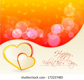 Abstract Vector Heart for Valentines Day Background