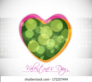 Abstract Vector Heart for Valentines Day Background