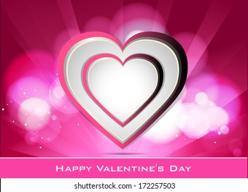 Abstract Vector Heart for Valentines Day Background