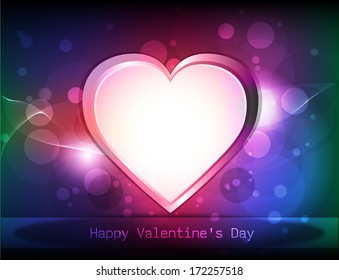 Abstract Vector Heart for Valentines Day Background