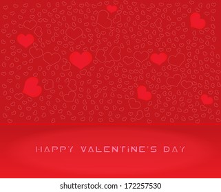 Abstract Vector Heart for Valentines Day Background