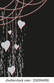 Abstract Vector Heart for Valentines Day Background